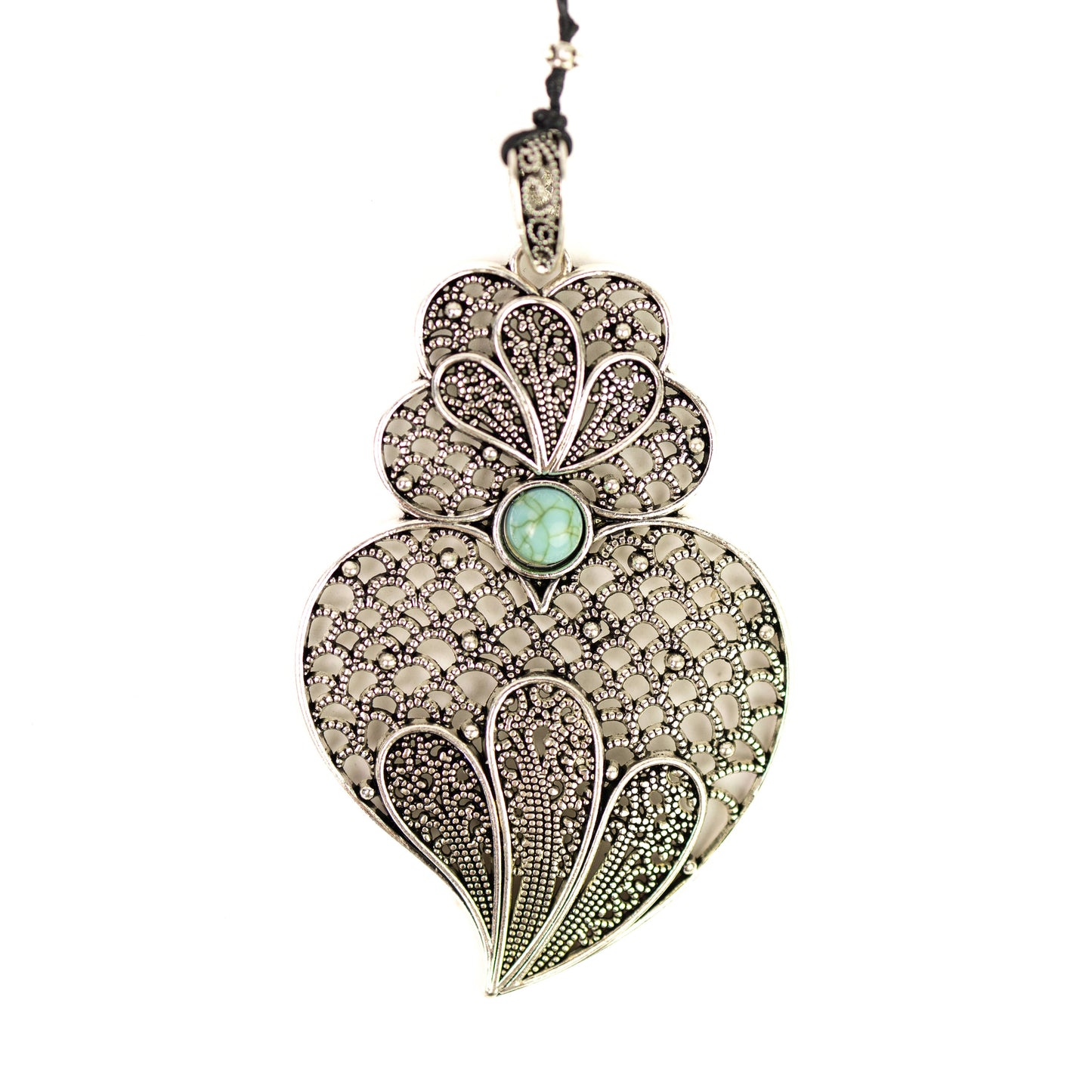 Filigree Abstract Necklace 42''